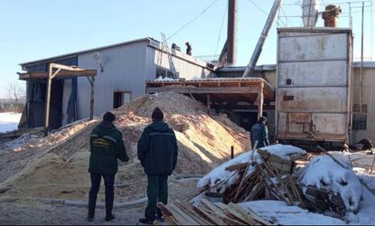 В Слуцке загорелась котельная предприятия. Есть пострадавший